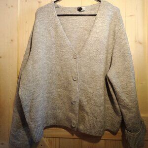 H&M Divided Wool Botton Up Sweater Size XL